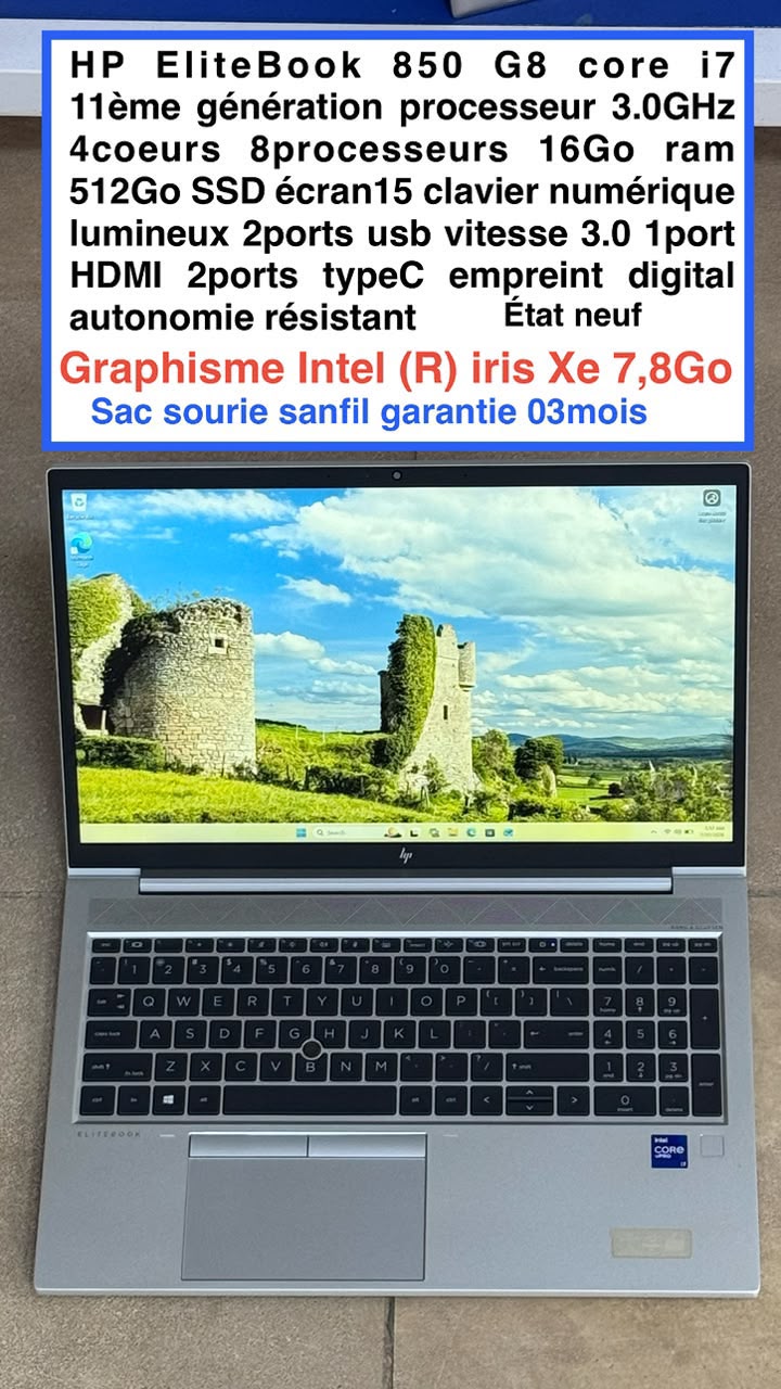HP EliteBook i7 512GB SSD